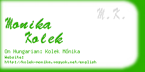 monika kolek business card